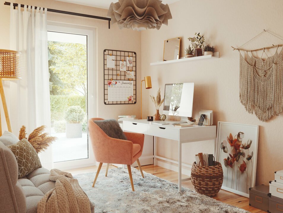 Bungalow-128-Homeoffice-Arbeitsecke